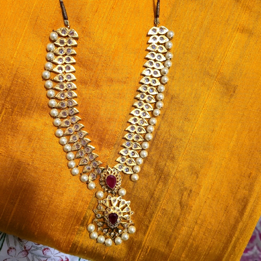 COPY - Heavy kundan pearl necklace